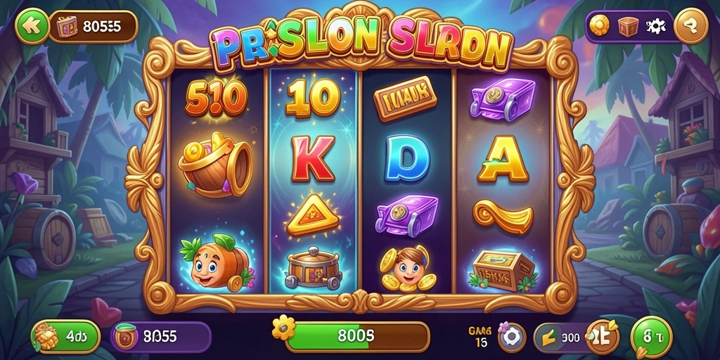 Tampilan gameplay seru dari permainan Slot 8055.