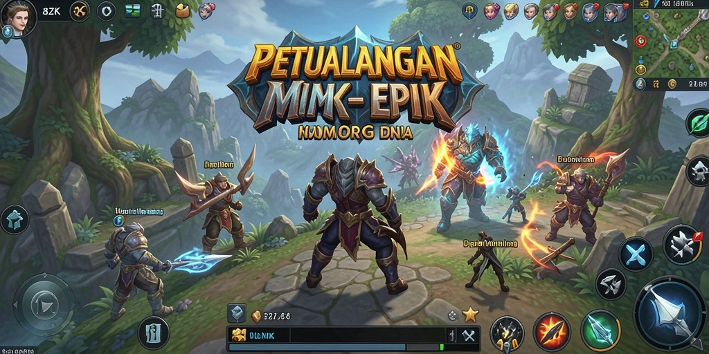 Screenshot dari gameplay yang menampilkan pertempuran epik di 8ZK.