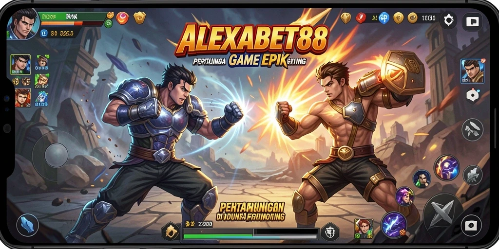 Gameplay Fighting intens di ALEXABET88 dengan pertarungan seru.