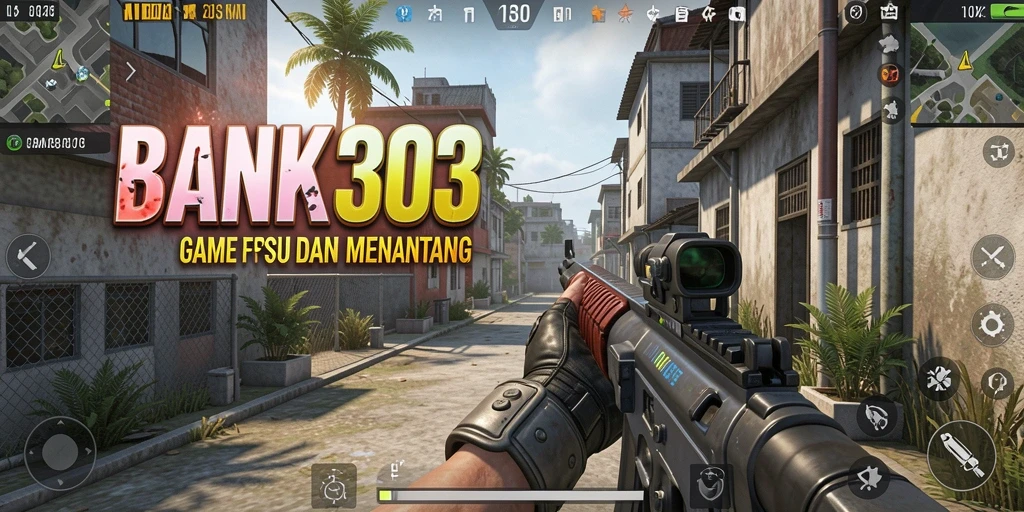 Gameplay seru BANK303 dengan aksi tembak-menembak yang intens.