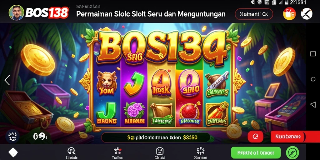 Tampilan gameplay BOS138 yang menarik dan penuh warna.