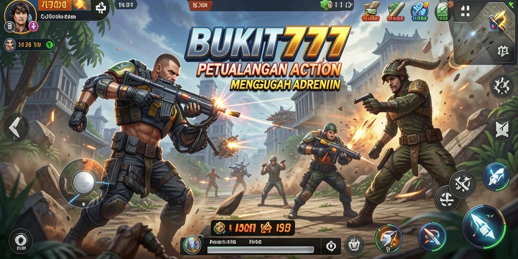 Tampilan gameplay BUKIT777 yang penuh aksi dan grafis memukau.