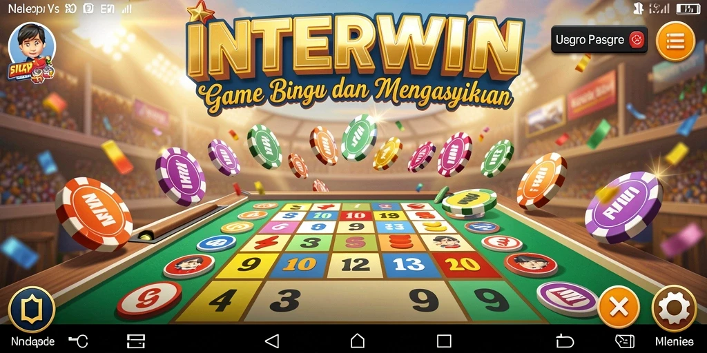 Tampilan gameplay INTERWIN yang menarik dalam permainan Bingo.