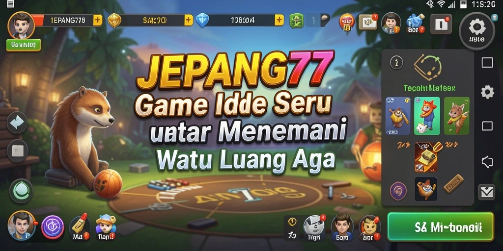 Screenshot menunjukkan gameplay JEPANG77 yang seru dan menawan.