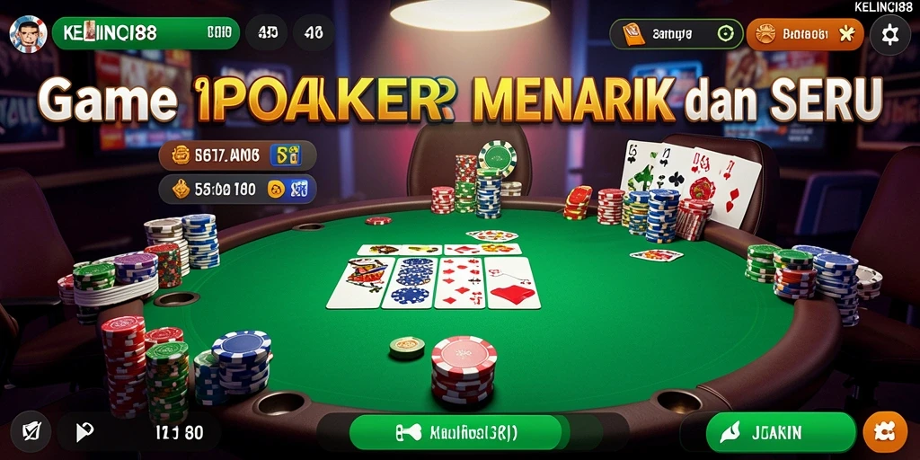 Screenshot gameplay poker KELINCI88 yang penuh aksi.
