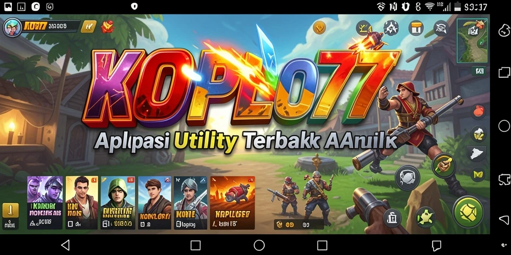 Tampilan antarmuka pengguna KOPLO77 yang sederhana dan intuitif.