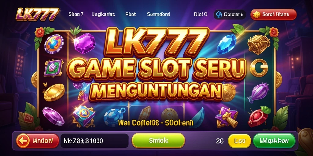 Screenshot LK777 menunjukkan momen mendebarkan saat memenangkan slot jackpot.