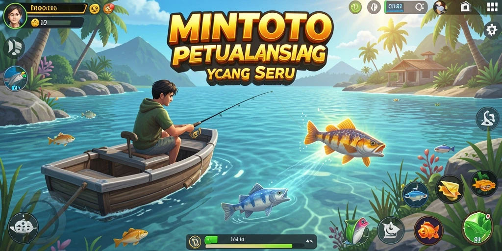 Tangkapan ikan yang spektakuler dalam gameplay MINTOTO.