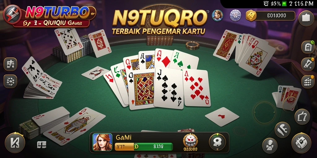 Gameplay QiuQiu yang seru dan menegangkan di N9TURBO.