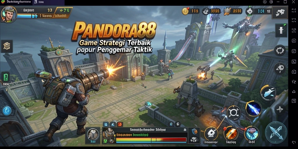Tangkapan layar PANDORA88 menunjukkan pertempuran strategis yang intens.