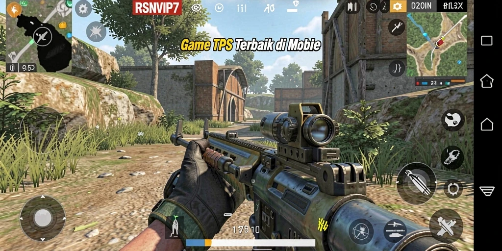 Tampilan screenshot gameplay RSNVIP7 dengan aksi bertempur yang seru.