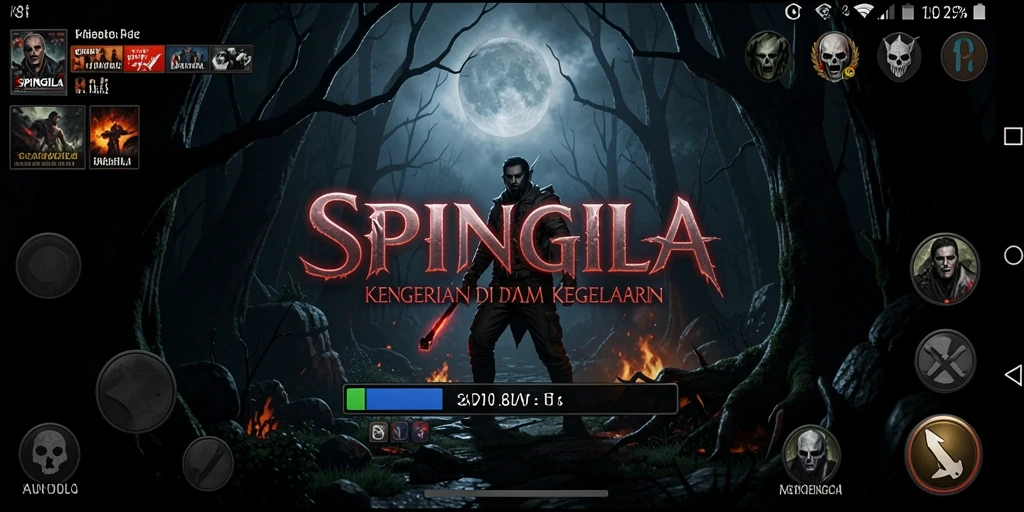 Gameplay SPINGILA yang penuh ketegangan dan kengerian.