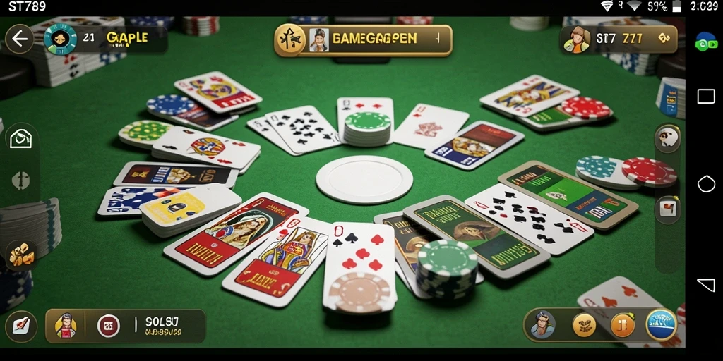 Tampilan gameplay seru dari ST789 game Gaple.