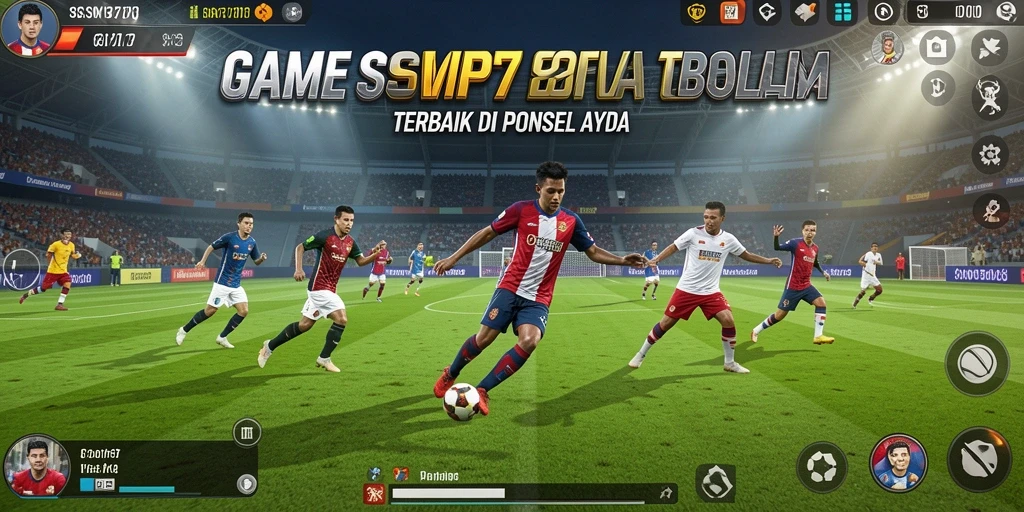 Screenshot gameplay SVIP777 yang menampilkan momen seru dalam pertandingan sepak bola.