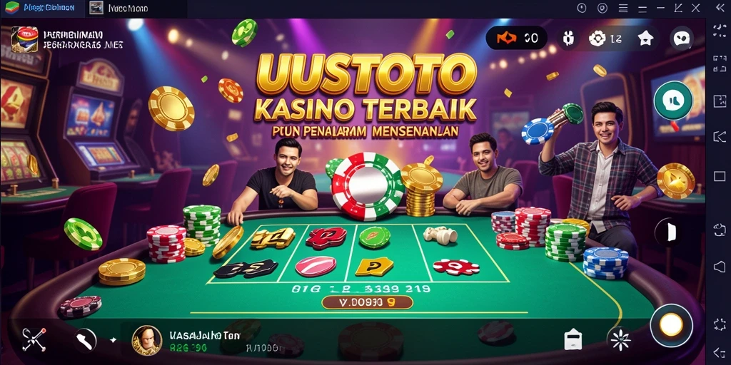 Gameplay mendebarkan dari UUSTOTO dengan suasana kasino yang nyata.