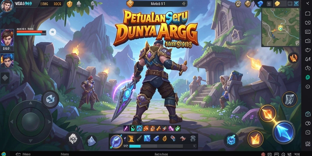 Screenshot menampilkan aksi seru gameplay ARPG di VEGAS969.